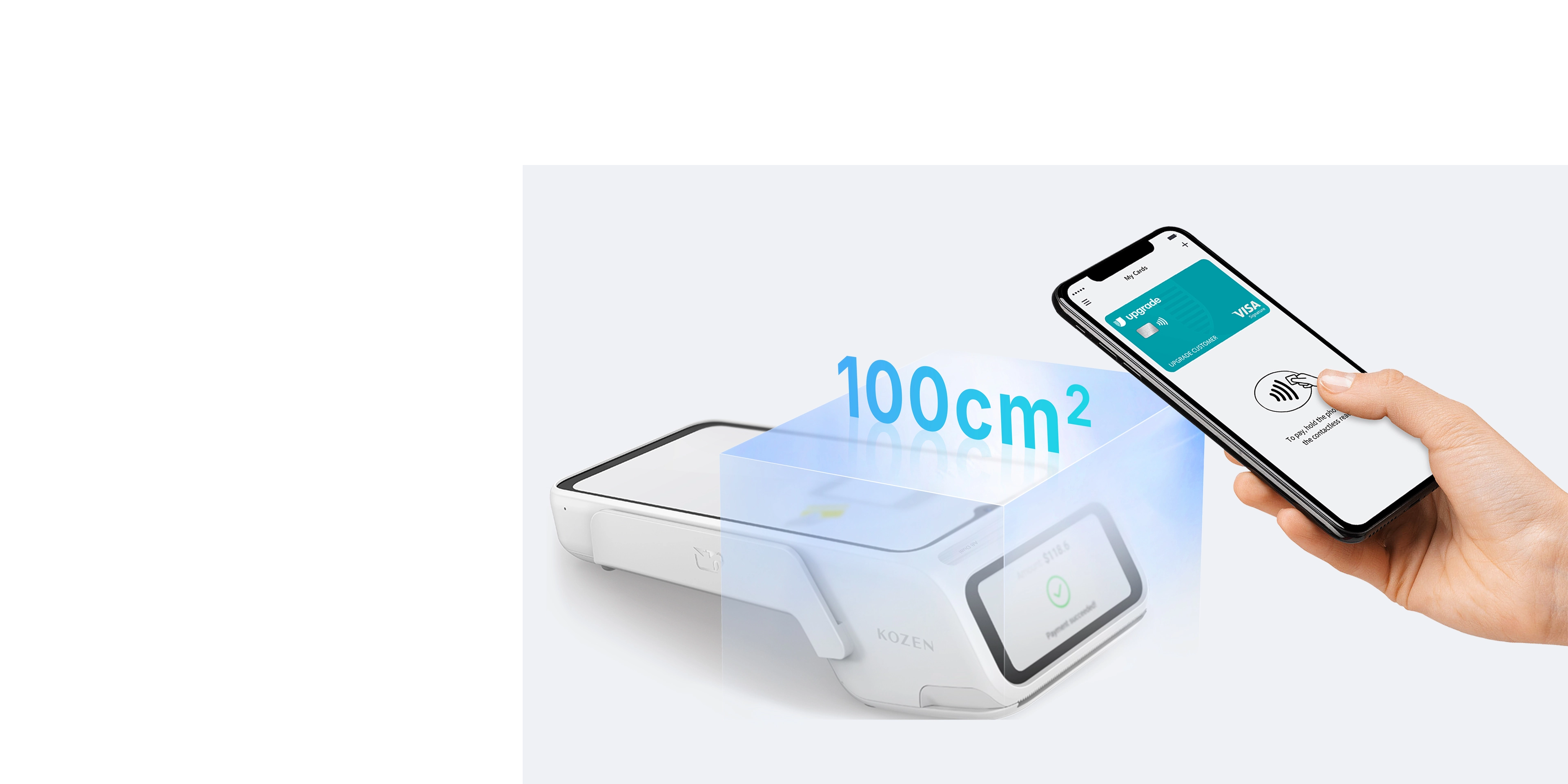 WideTap. 100 cm² NFC Area.