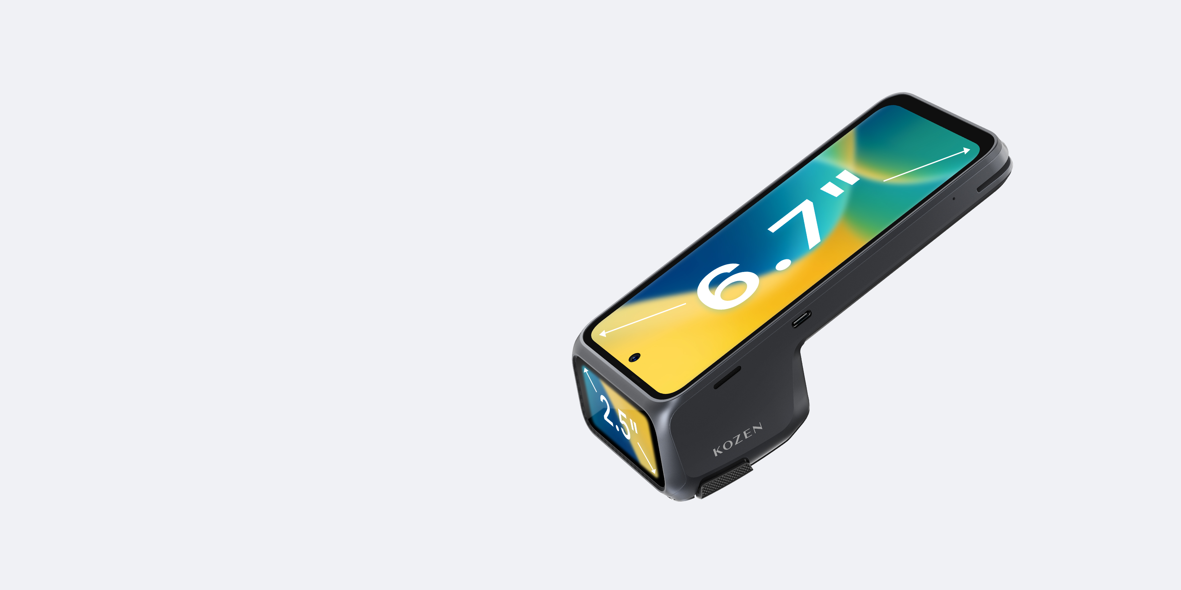 Dual Displays. Clear on Both Sides.