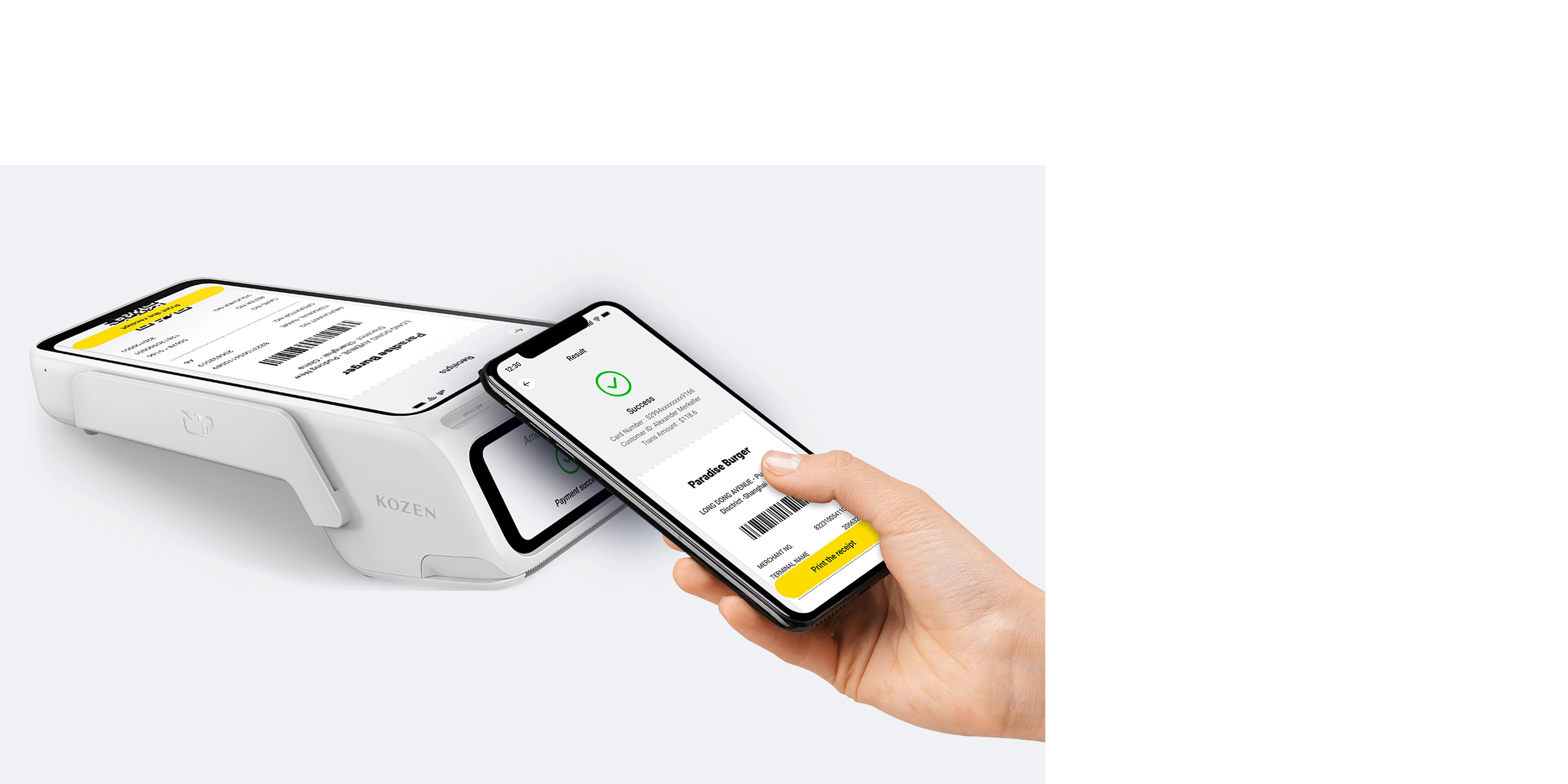 Tap for E-Receipts with HCE.