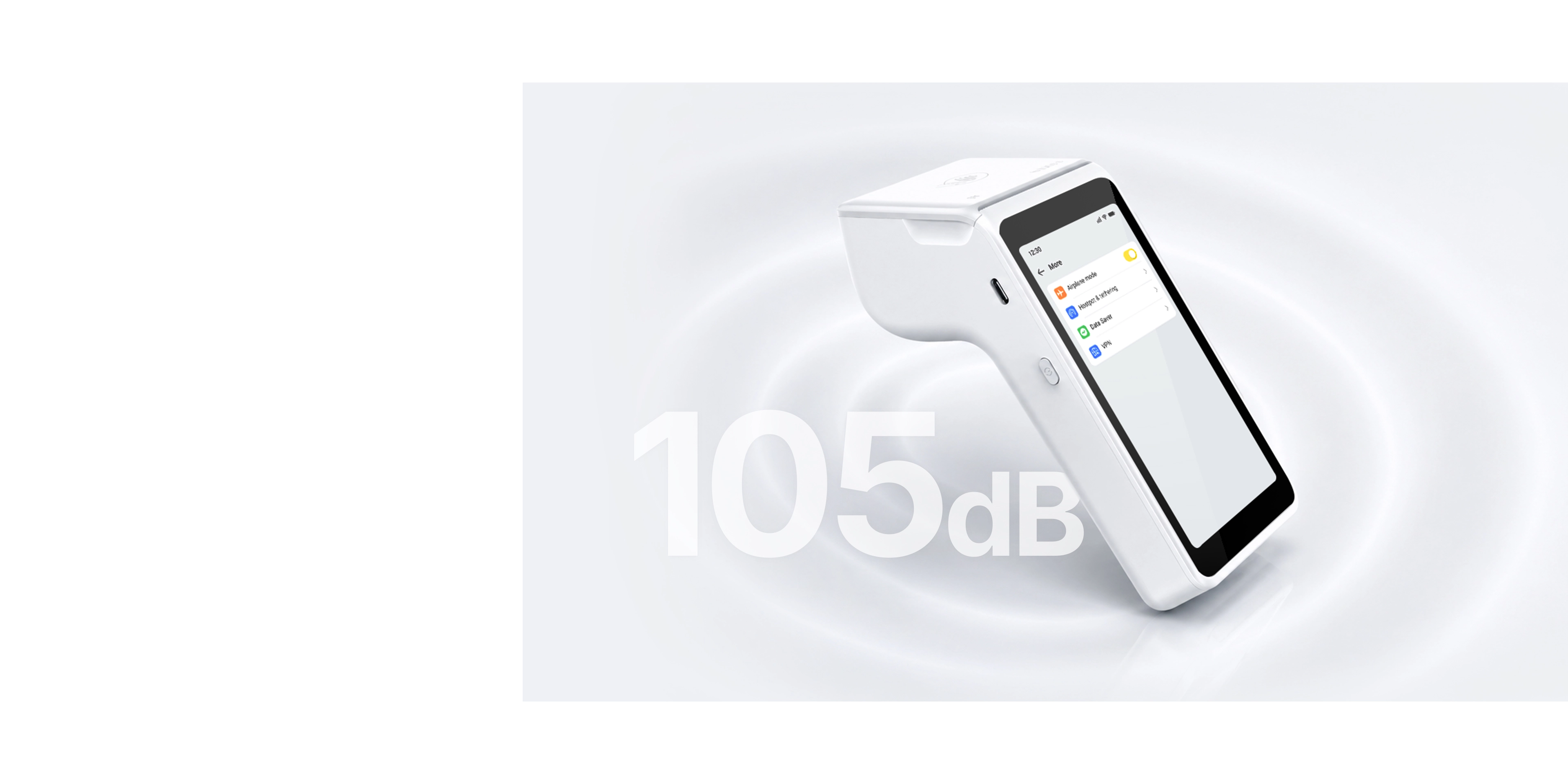 105 dB. Loud and Clear.