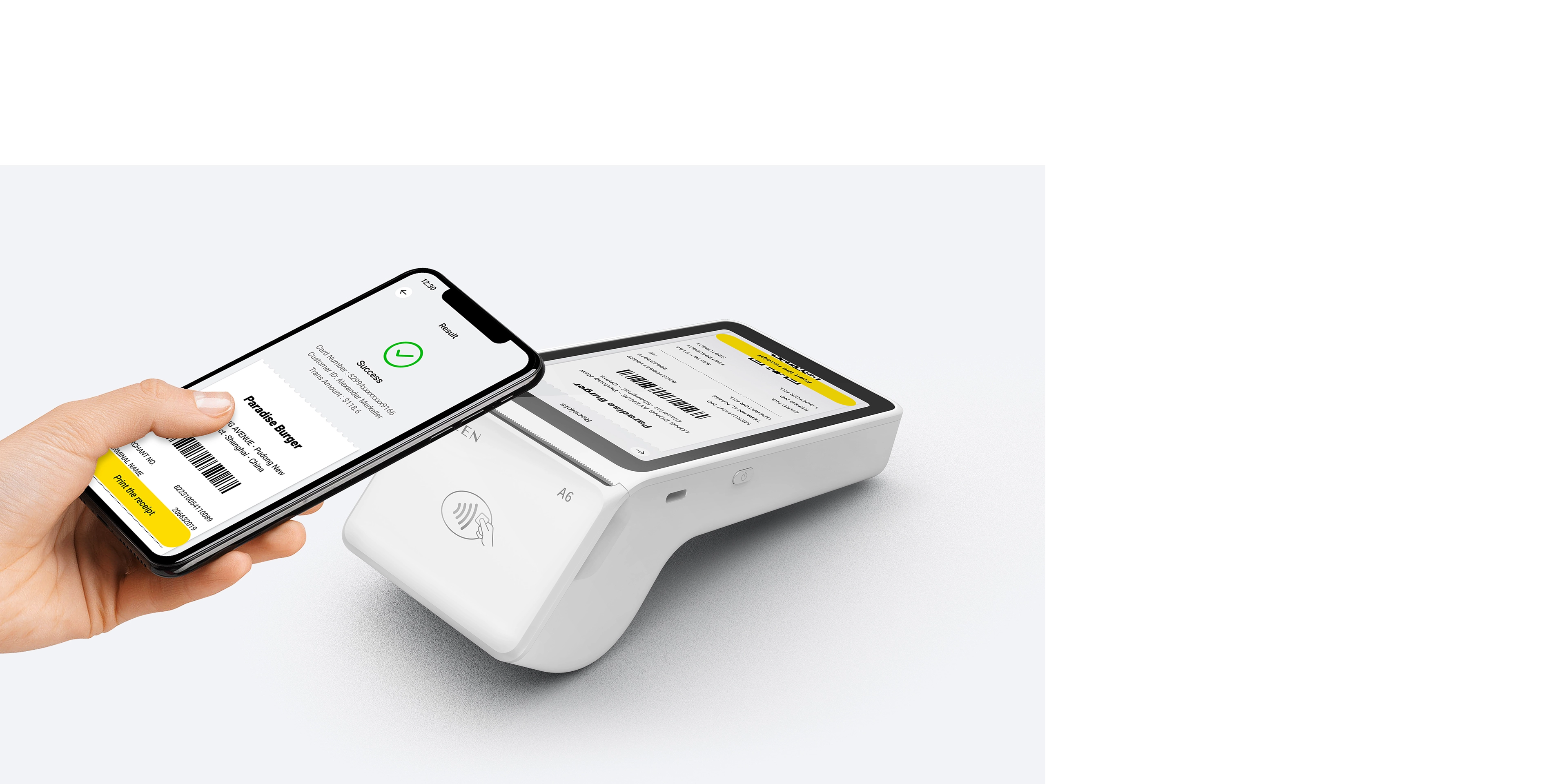 Tap for E-Receipts with HCE.