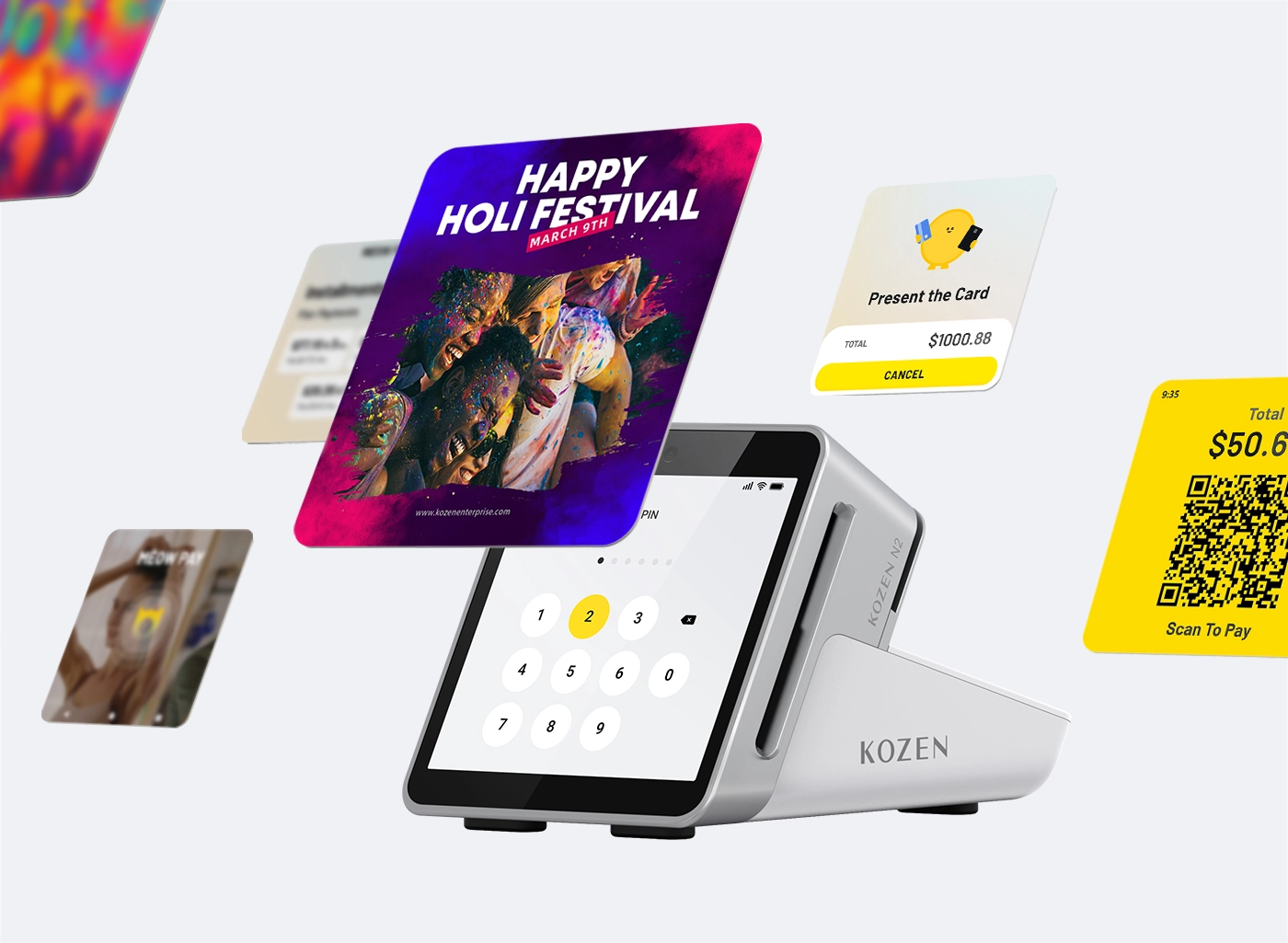 Show Promotions, Simplify Payments, and Engage Customers.