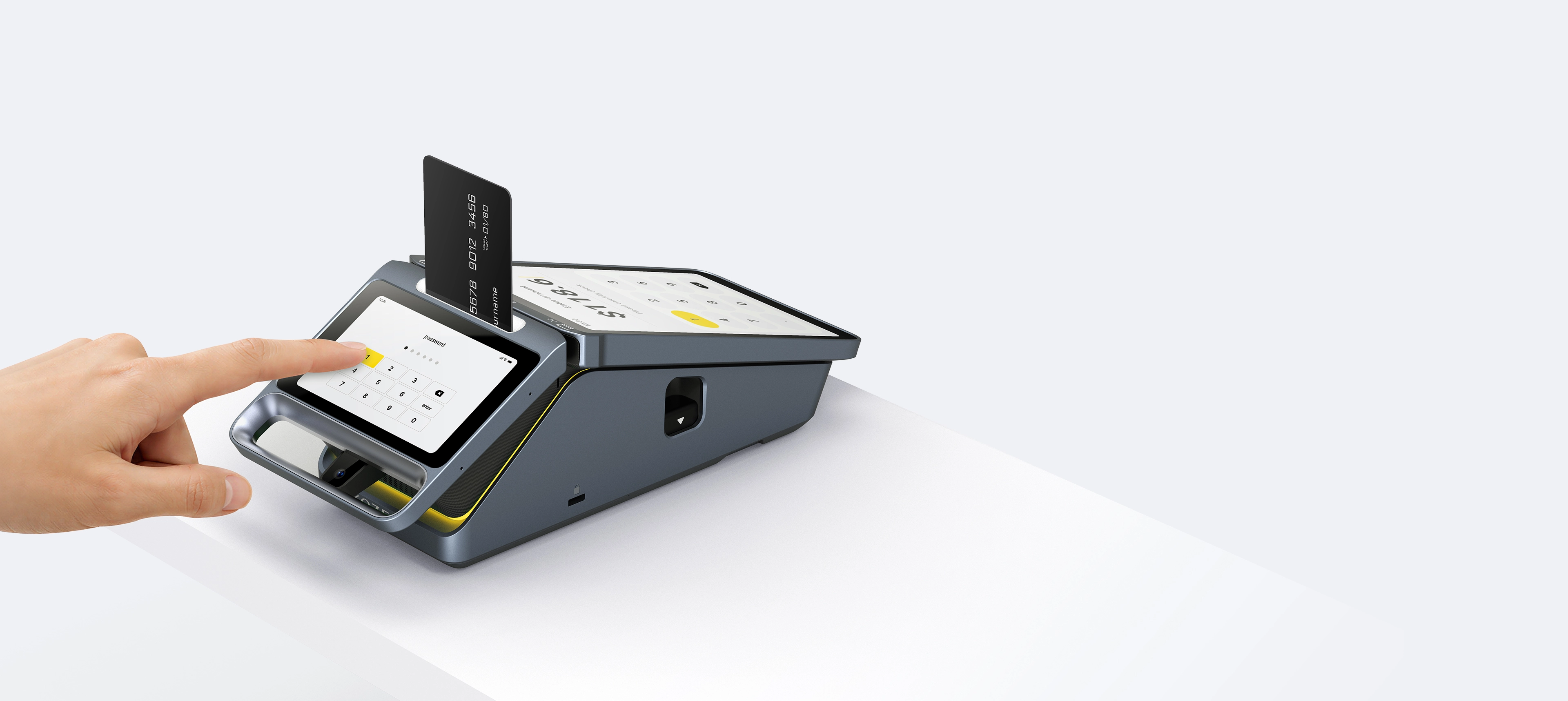 Large Customer Display PIN Entry &amp; Tap-to-Pay.