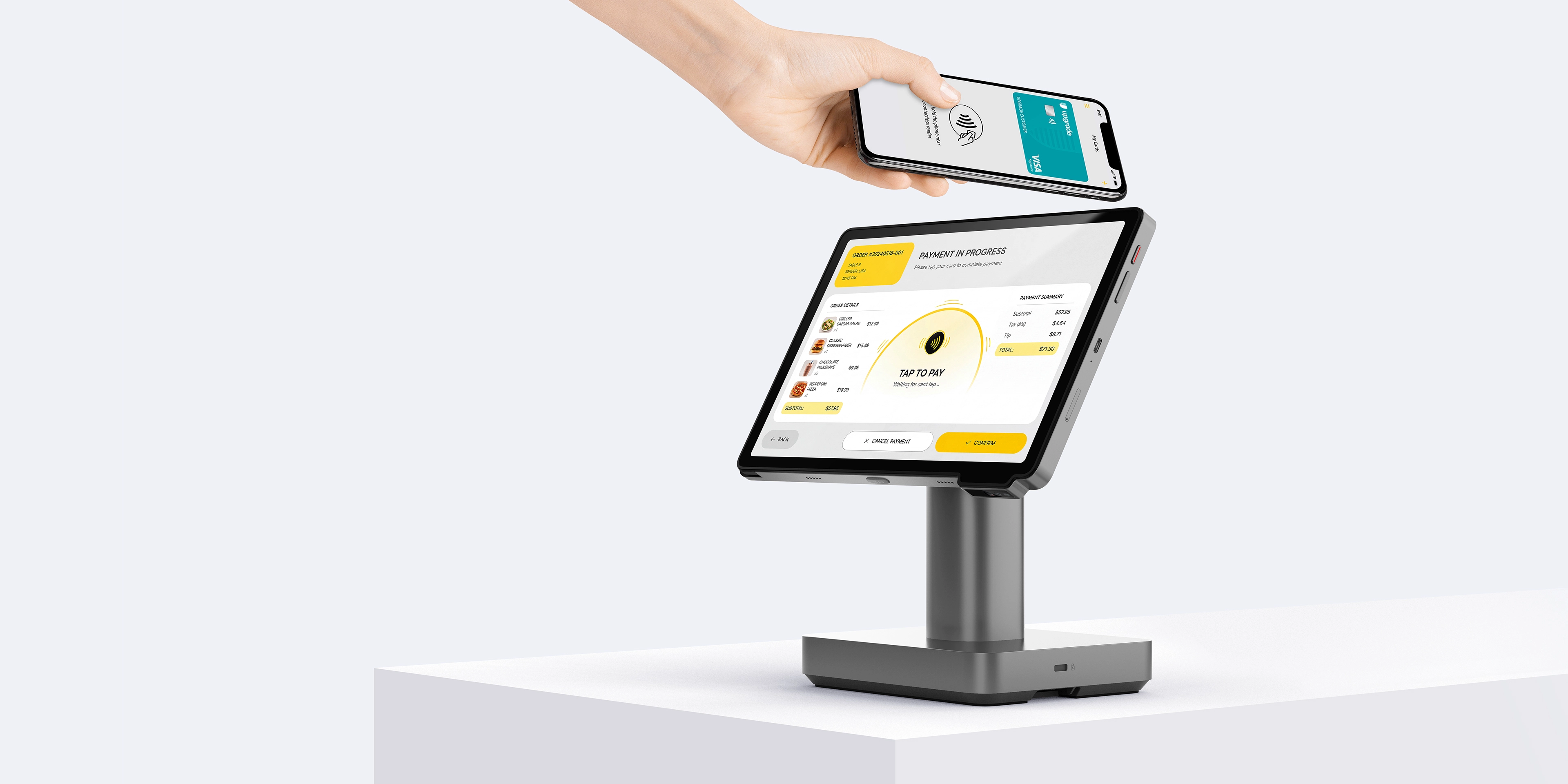 Tap to Pay. HCE Tap for E-Receipts.